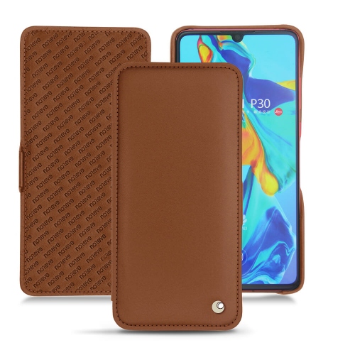 Huawei P30 leather caseMarron ( Nappa - Pantone #8B4720 ) 