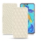 가죽 커버 Huawei P30 - Blanc - Couture ( Bologna - White ) 