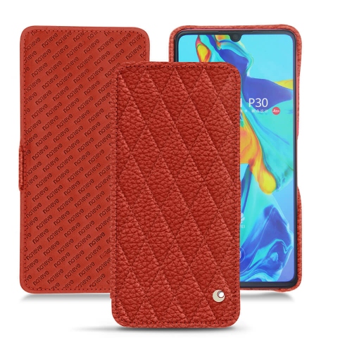 Custodia in pelle Huawei P30Papaye - Couture ( Pantone #b54317 ) 