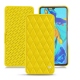가죽 커버 Huawei P30 - Jaune fluo - Couture