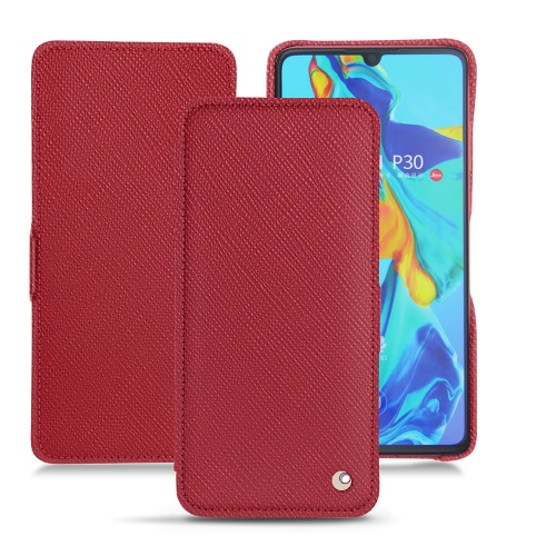 Protections de luxe - étuis, housses, coques - pour Huawei P30Rouge passion ( Pantone #a6192e ) 