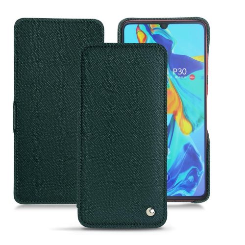 Huawei P30 leather caseVert séduisant ( Pantone #1d3c34 ) 