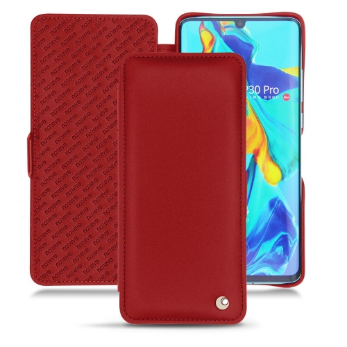 Huawei P30 Pro leather caseRouge ( Nappa - Pantone #d50032 ) 