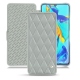 Huawei P30 Pro leather case - Gris - Couture ( Nappa - Pantone W428C ) 