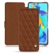 가죽 커버 Huawei P30 Pro - Marron - Couture ( Nappa - Pantone 1615C ) 