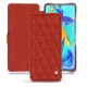 Housse cuir Huawei P30 Pro - Papaye - Couture ( Pantone 180C ) 