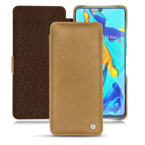 Huawei P30 Pro leather caseSable vintage ( Pantone #9b7340 ) 