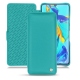 Huawei P30 Pro leather case - Bleu fluo