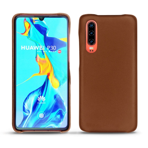 レザーケース Huawei P30Marron ( Nappa - Pantone #8B4720 ) 
