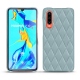 가죽 커버 Huawei P30 - Bleu ciel - Couture ( Nappa - Pantone 277C ) 