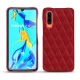 Capa em pele Huawei P30 - Rouge - Couture ( Nappa - Pantone 199C ) 