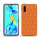 Coque cuir Huawei P30 - Orange - Couture ( Nappa - Pantone 1495U ) 