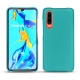 Capa em pele Huawei P30 - Bleu fluo