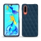 Coque cuir Huawei P30 - Blu mediterran - Couture