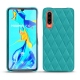 Capa em pele Huawei P30 - Bleu fluo - Couture