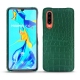Coque cuir Huawei P30 - Crocodile pino