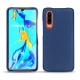 Capa em pele Huawei P30 - Bleu frisson