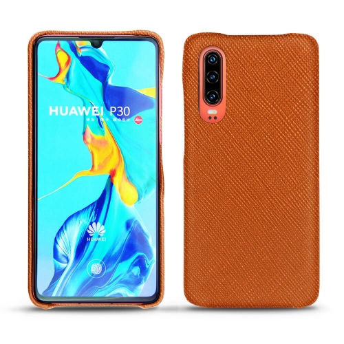 Custodia in pelle Huawei P30Orange vibrant ( Pantone #e36b39 ) 