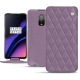 Custodia in pelle OnePlus 6T - Lilas - Couture ( Nappa - Pantone 2645U ) 