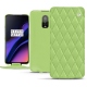 Custodia in pelle OnePlus 6T - Vert olive - Couture ( Nappa - Pantone 578U ) 