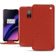 Housse cuir OnePlus 6T - Papaye ( Pantone 180C ) 