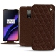 Funda de piel OnePlus 6T - Châtaigne - Couture ( Pantone 476C ) 
