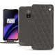 Funda de piel OnePlus 6T - Anthracite - Couture ( Pantone 424C ) 