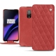 Lederschutzhülle OnePlus 6T - Cerise vintage - Couture