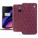 Custodia in pelle OnePlus 6T - Prune vintage - Couture