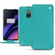 Funda de piel OnePlus 6T - Bleu fluo