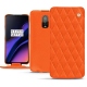 Capa em pele OnePlus 6T - Orange fluo - Couture