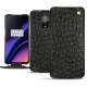 レザーケース OnePlus 6T - Autruche nero