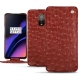 Capa em pele OnePlus 6T - Autruche ciliegia