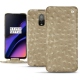 Custodia in pelle OnePlus 6T - Autruche desert