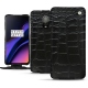 レザーケース OnePlus 6T - Crocodile nero