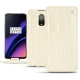 Funda de piel OnePlus 6T - Crocodile milk