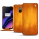 OnePlus 6T leather case - Orange Patine