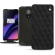 レザーケース OnePlus 6T - Negre poudro - Couture