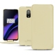 Funda de piel OnePlus 6T - Beige PU