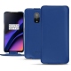 OnePlus 6T leather case - Bleu Océan PU