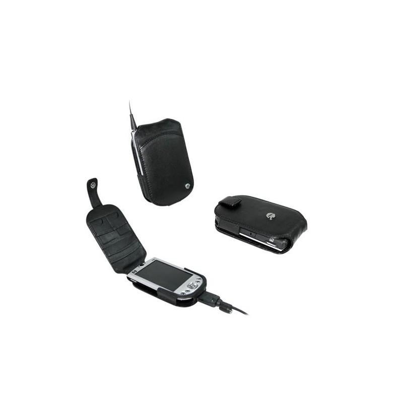 硬质真皮保护套 HP iPAQ rx1950 - rx1955 - h4150 - h4155  - Noir ( Nappa - Black ) 