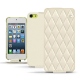 Housse cuir Apple iPod touch 6G - Blanc - Couture ( Bologna - White ) 