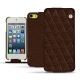 Capa em pele Apple iPod touch 6G - Châtaigne - Couture ( Pantone 476C ) 