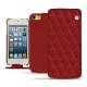 Housse cuir Apple iPod touch 6G - Tomate - Couture ( Pantone 187C ) 