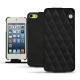 Apple iPod touch 6G leather case - Negre poudro - Couture