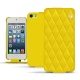 Custodia in pelle Apple iPod touch 6G - Jaune fluo - Couture