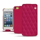 Housse cuir Apple iPod touch 6G - Rose fluo - Couture