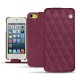 Housse cuir Apple iPod touch 6G - Prune vintage - Couture