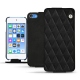 Housse cuir Apple iPod touch (2019) - Negre poudro - Couture