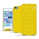 가죽 커버 Apple iPod touch (2019) - Jaune fluo - Couture
